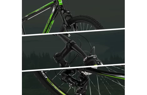 Rower Górski Męski 26 Hamulce Tarczowe MTB Amortyzowany Góral Młodzieżowy