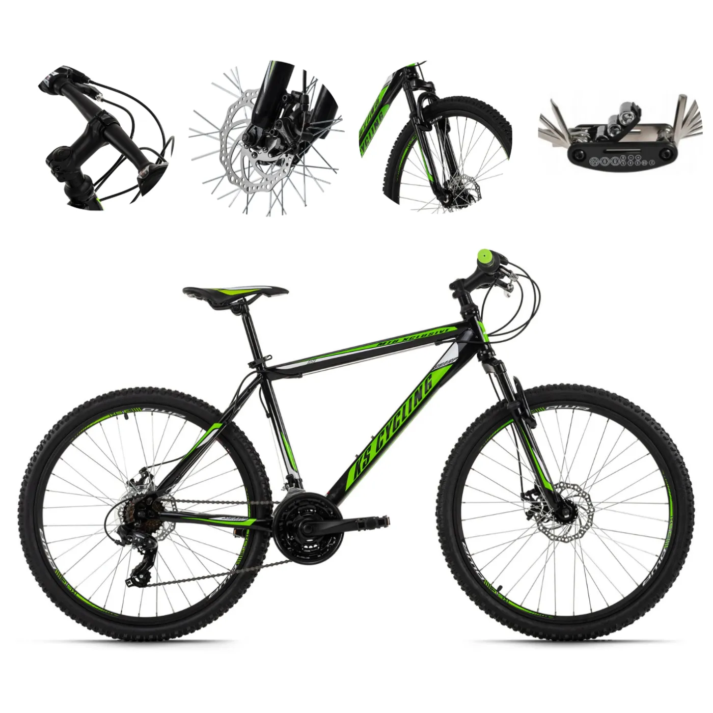 Rower Górski Męski 26 Hamulce Tarczowe MTB Amortyzowany Góral Młodzieżowy