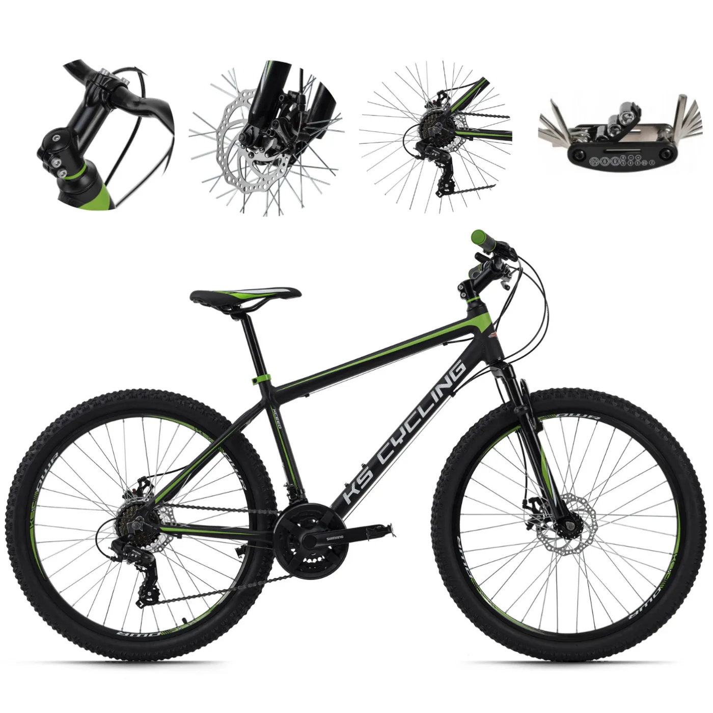 Rower Górski Damski Męski 26 MTB Aluminiowy Hamulce Tarczowe Cyngle Góral