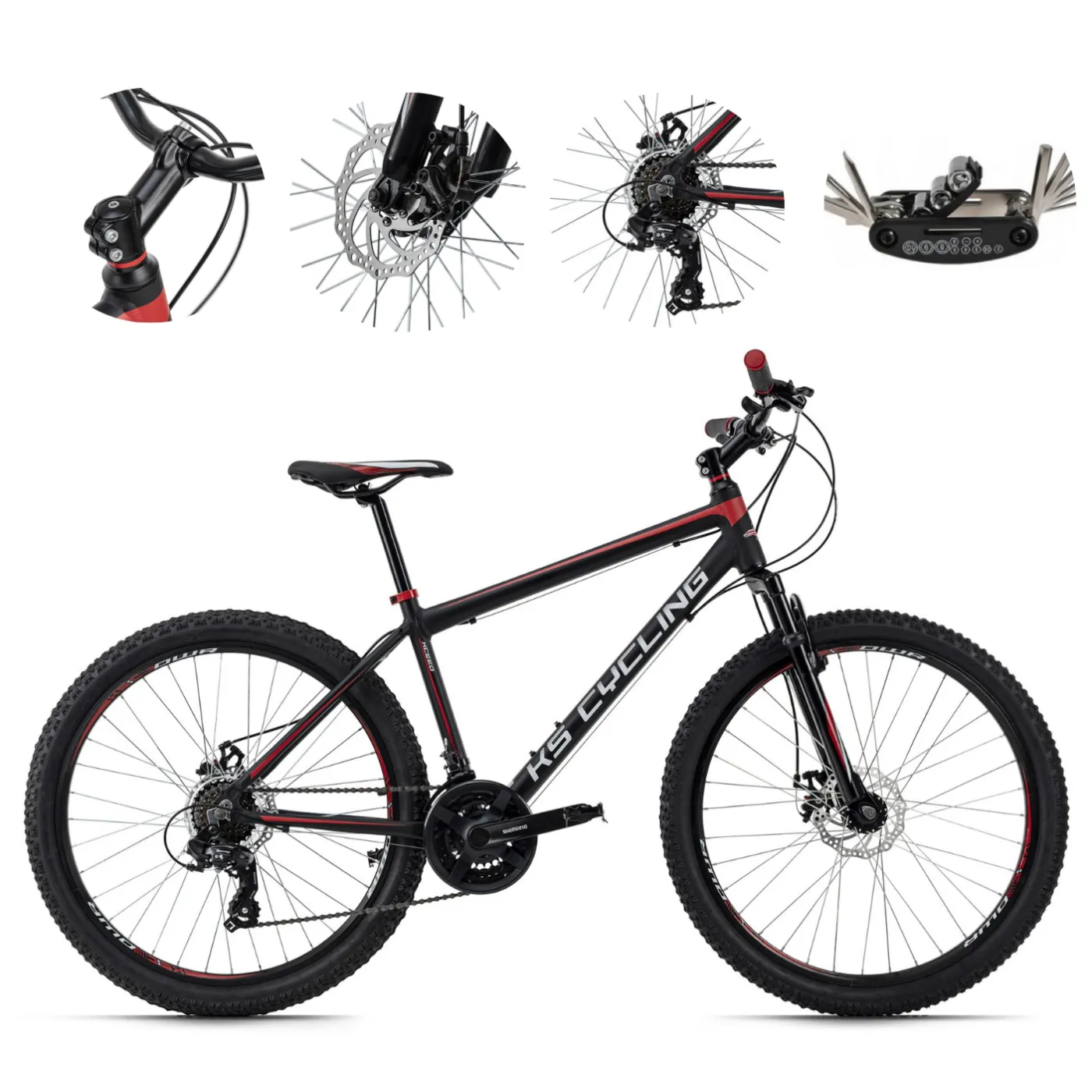 Rower Górski Damski Męski 26 MTB Aluminiowy Hamulce Tarczowe Cyngle Góral