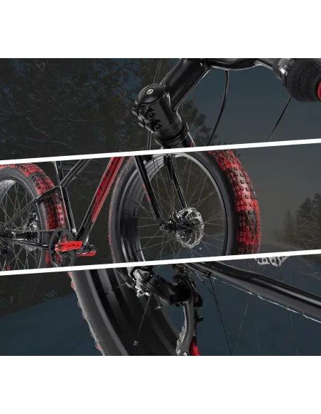 Rower Fatbike Grube Opony 26 Terenowy Hamulce Tarczowe Młodzieżowy Stalowy