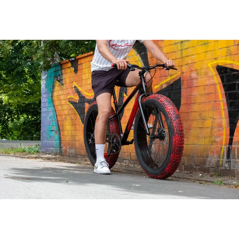 Rower Fatbike Grube Opony 26 Terenowy Hamulce Tarczowe Młodzieżowy Stalowy