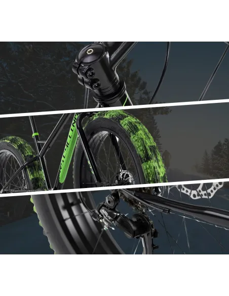 Rower Fatbike Grube Opony 26 Terenowy Hamulce Tarczowe Młodzieżowy Stalowy