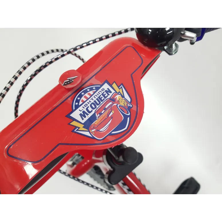 Rower Dziecięcy 12 Lighting McQueen Chłopięcy CARS Stalowy Auta Koła Boczne