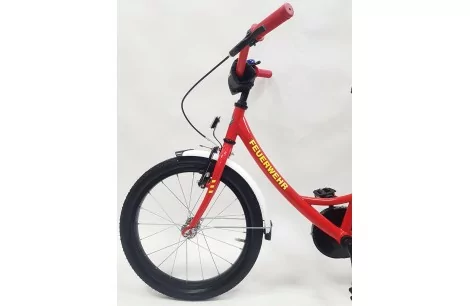 Rower Chłopięcy 18 Dziecięcy Straż Pożarna Stalowy Bagażnik Kółka Boczne