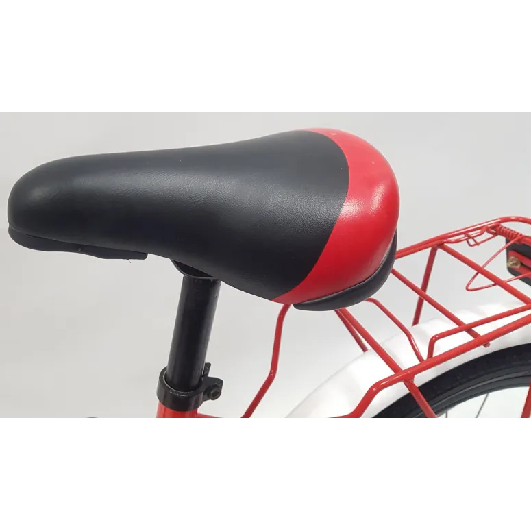 Rower Chłopięcy 18 Dziecięcy Straż Pożarna Stalowy Bagażnik Kółka Boczne