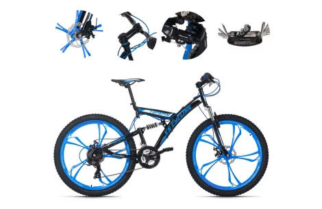 Rower Górski Męski Damski MTB Tarcze Dzwonek Hardtail Młodzieżowy Stalowy