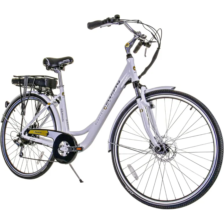 Elektryczny Rower Trekkingowy 28 Tarcze Turystyczny Bagażnik 250W 3 tryby