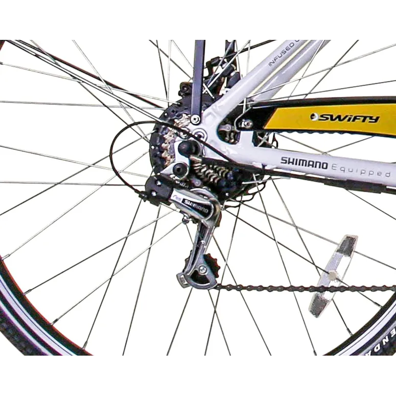 Elektryczny Rower Trekkingowy 28 Tarcze Turystyczny Bagażnik 250W 3 tryby