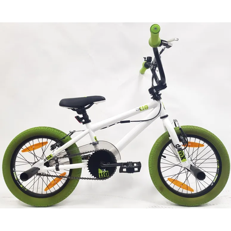 Rower BMX 16 Dziecięcy Freestyle Stalowy Dzwonek Pegi Odblaski Rotor 360