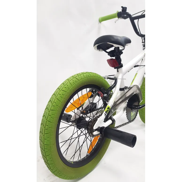 Rower BMX 16 Dziecięcy Freestyle Stalowy Dzwonek Pegi Odblaski Rotor 360