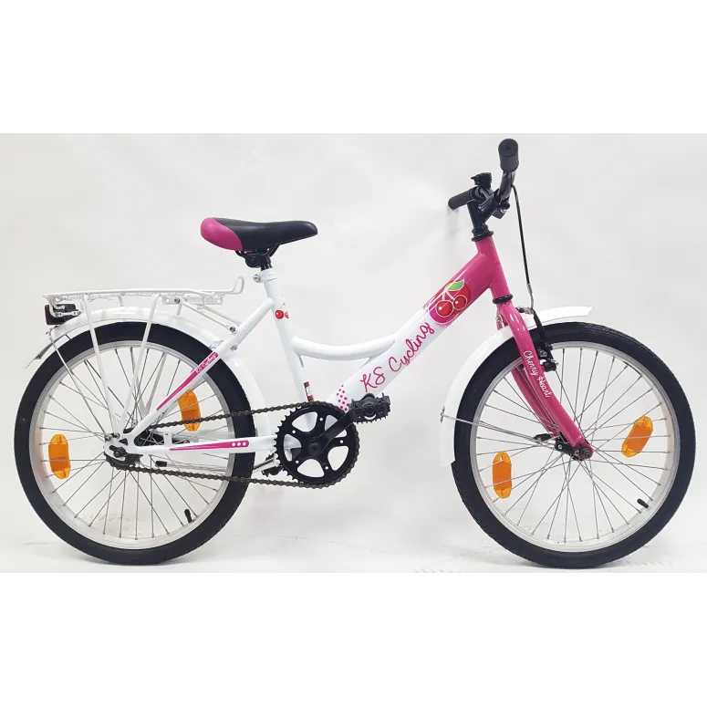Dziewczęcy Rower Miejski Dziecięcy 20 Kontra 5+ Bagażnik Dzwonek Błotniki