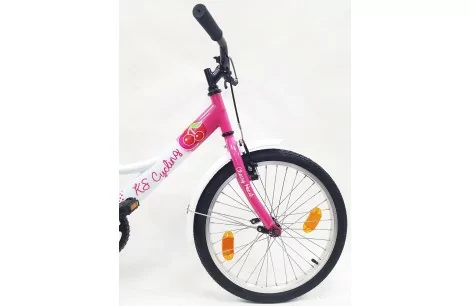 Dziewczęcy Rower Miejski Dziecięcy 20 Kontra 5+ Bagażnik Dzwonek Błotniki