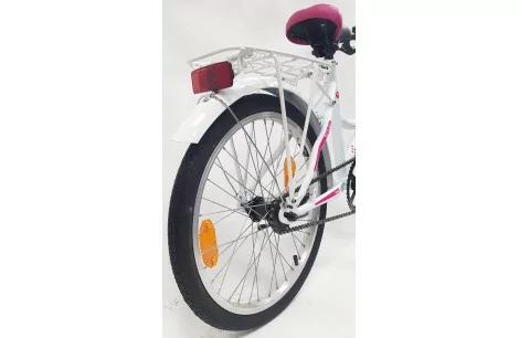 Dziewczęcy Rower Miejski Dziecięcy 20 Kontra 5+ Bagażnik Dzwonek Błotniki