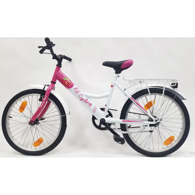 Dziewczęcy Rower Miejski Dziecięcy 20 Kontra 5+ Bagażnik Dzwonek Błotniki