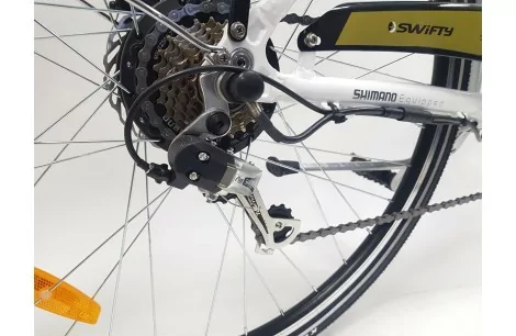 Elektryczny Rower Trekkingowy 28 Tarcze Turystyczny Bagażnik 250W 3 tryby