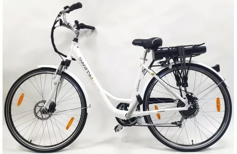 Elektryczny Rower Trekkingowy 28 Tarcze Turystyczny Bagażnik 250W 3 tryby