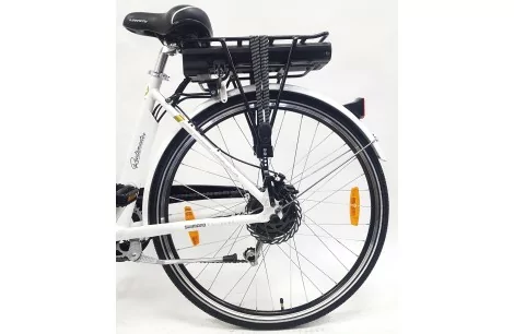 Elektryczny Rower Trekkingowy 28 Tarcze Turystyczny Bagażnik 250W 3 tryby