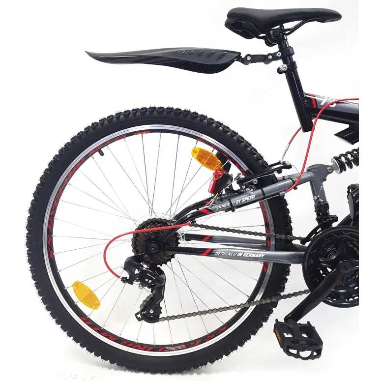 Rower Górski MTB 26 Młodzieżowy Błotniki Męski Damski Światła Amortyzowany