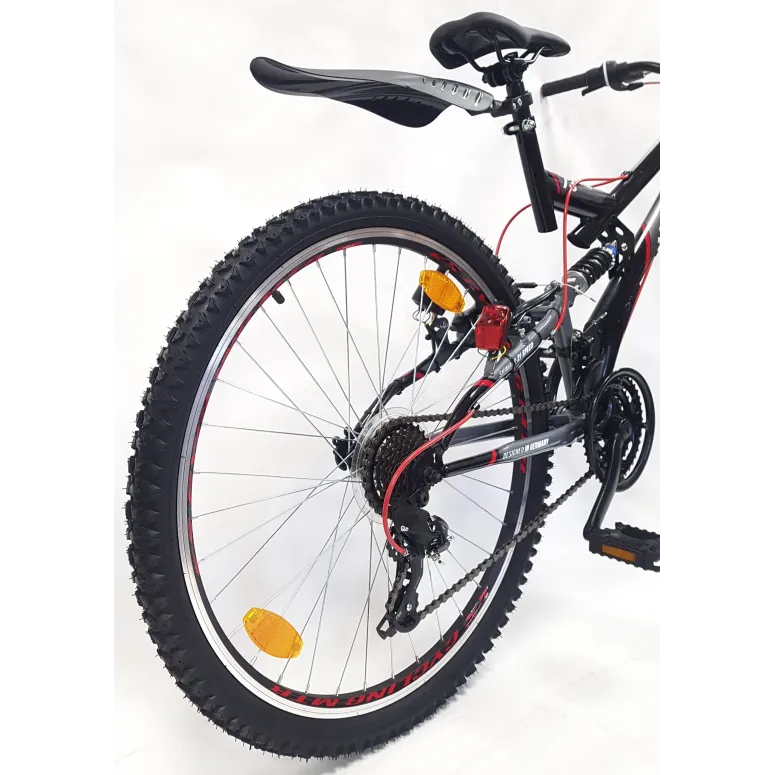 Rower Górski MTB 26 Młodzieżowy Błotniki Męski Damski Światła Amortyzowany