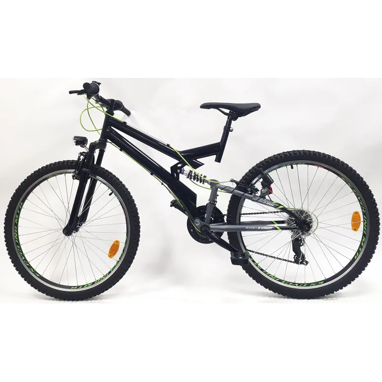 Rower Górski MTB Młodzieżowy 26 Pełna Amortyzacja Błotniki Światła Góral