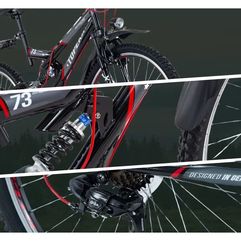 Rower Górski MTB 26 Młodzieżowy Błotniki Męski Damski Światła Amortyzowany