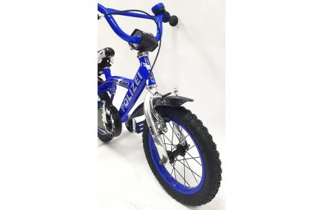 Rower Dziecięcy 14 Chłopięcy Policja Błotniki Kółka Boczne Bidon Dzwonek