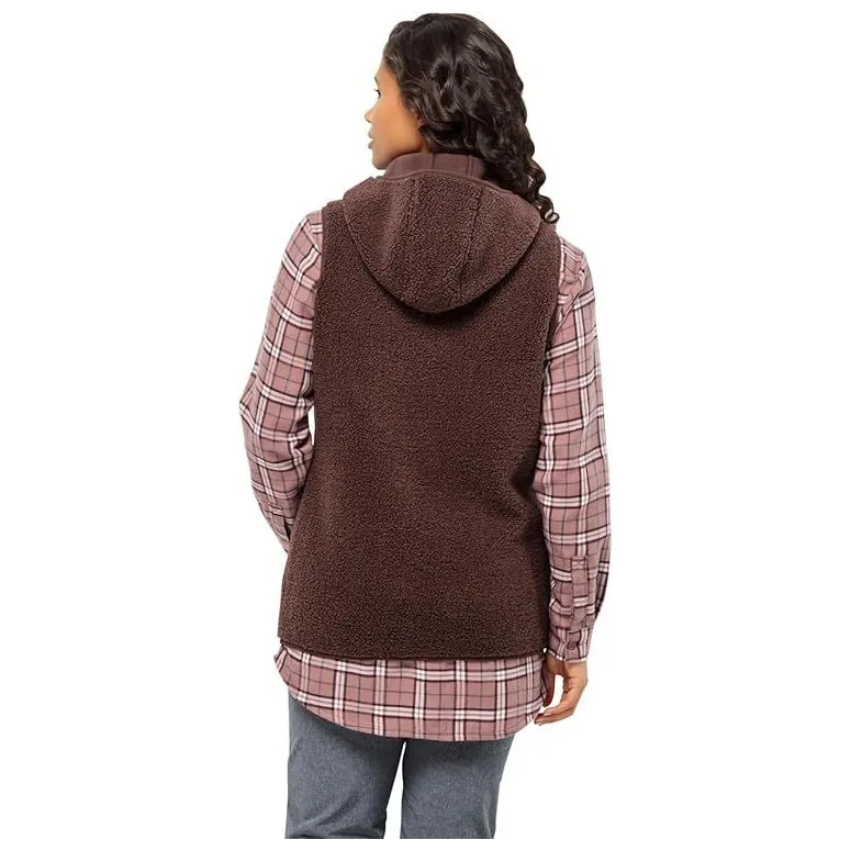 Bezrękawnik Damski Polarowy Kamizelka Jack Wolfskin HIGH CURL LONG VEST XXL