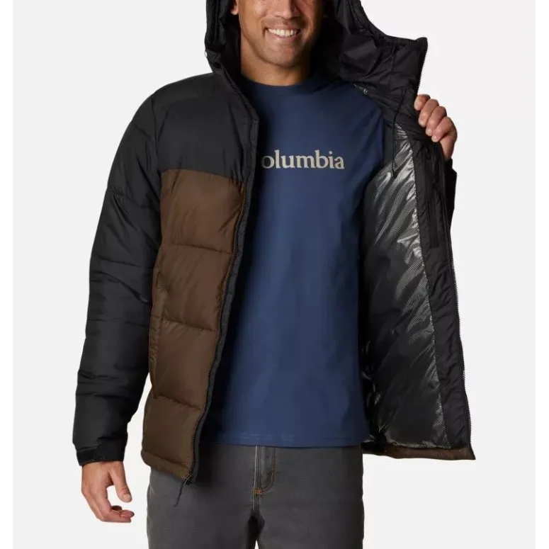 Kurtka Męska Ocieplana Puchowa Columbia Pike Lake Izolacja Zimowa Suwak S