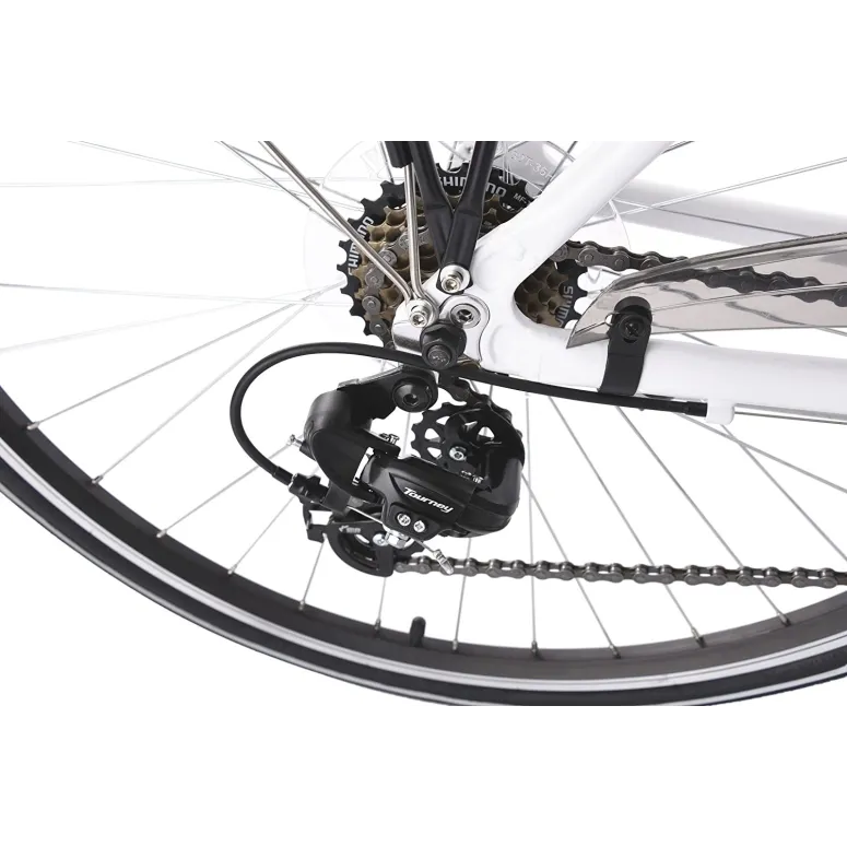 Rower Trekkingowy 28 Damski Turystyczny Aluminium Światła Dzwonek Bagażnik