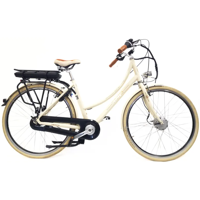 Elektryczny Rower Miejski 28 Damski ALU Nexus 7 Torpedo Bagaż Oświetlenie