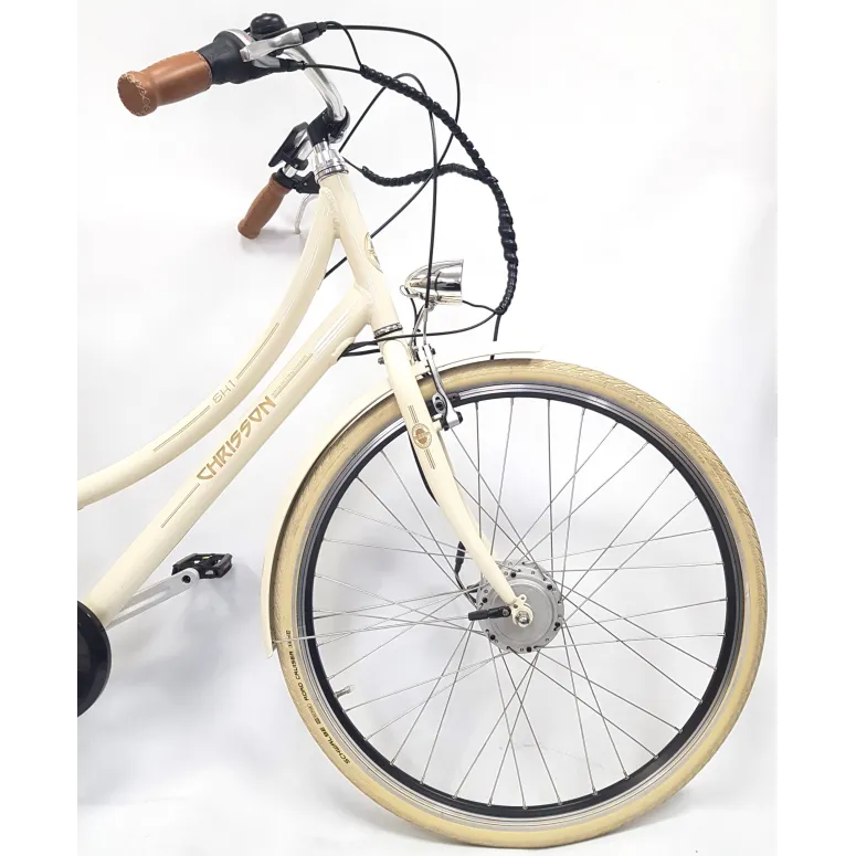 Elektryczny Rower Miejski 28 Damski ALU Nexus 7 Torpedo Bagaż Oświetlenie