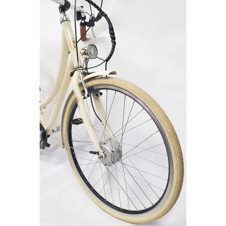 Elektryczny Rower Miejski 28 Damski ALU Nexus 7 Torpedo Bagaż Oświetlenie