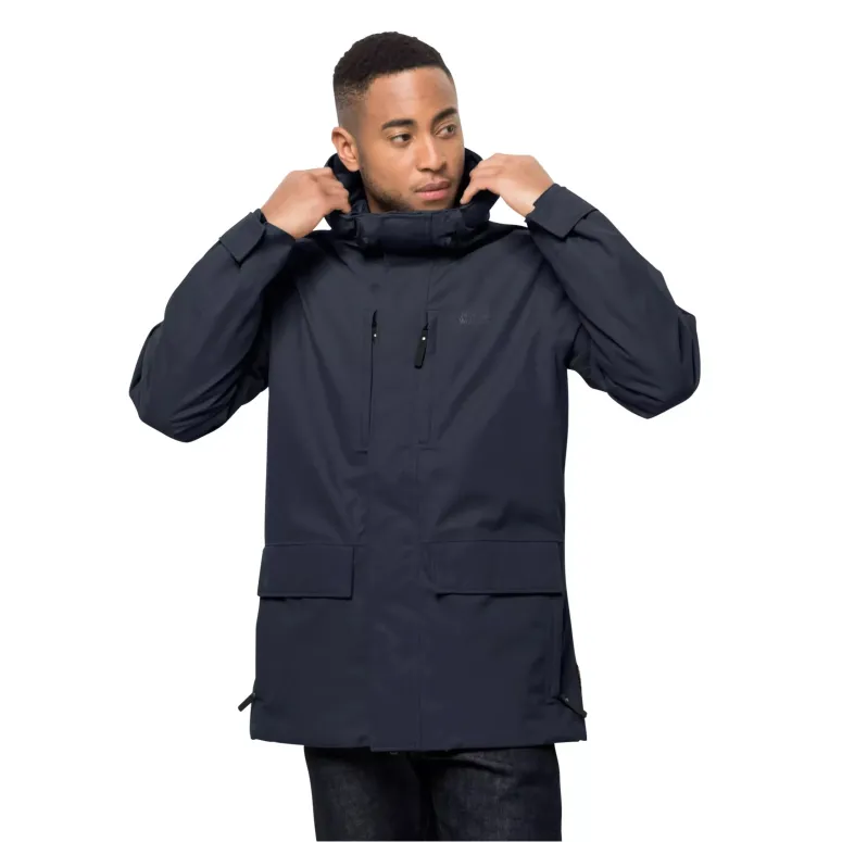 Kurtka Męska Jack Wolfskin West Coast Night Blue Parka XXL