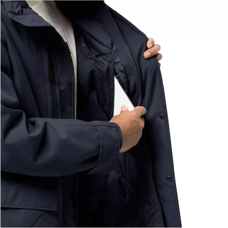 Kurtka Męska Jack Wolfskin West Coast Night Blue Parka XXL