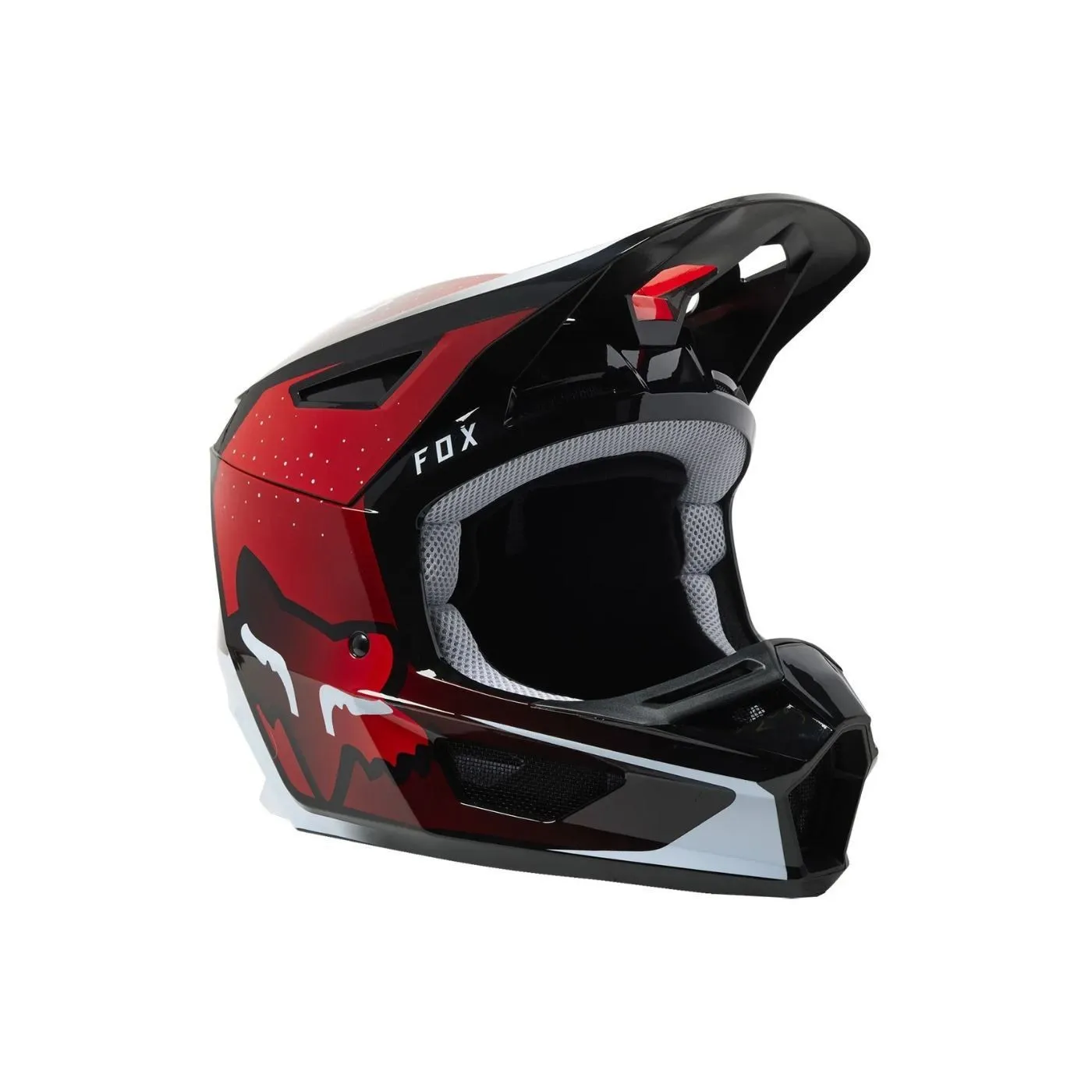 Kask Motocyklowy Fluorescencyjny Fox V2 Vizen ECE MotoCross MVRS Rozmiar S