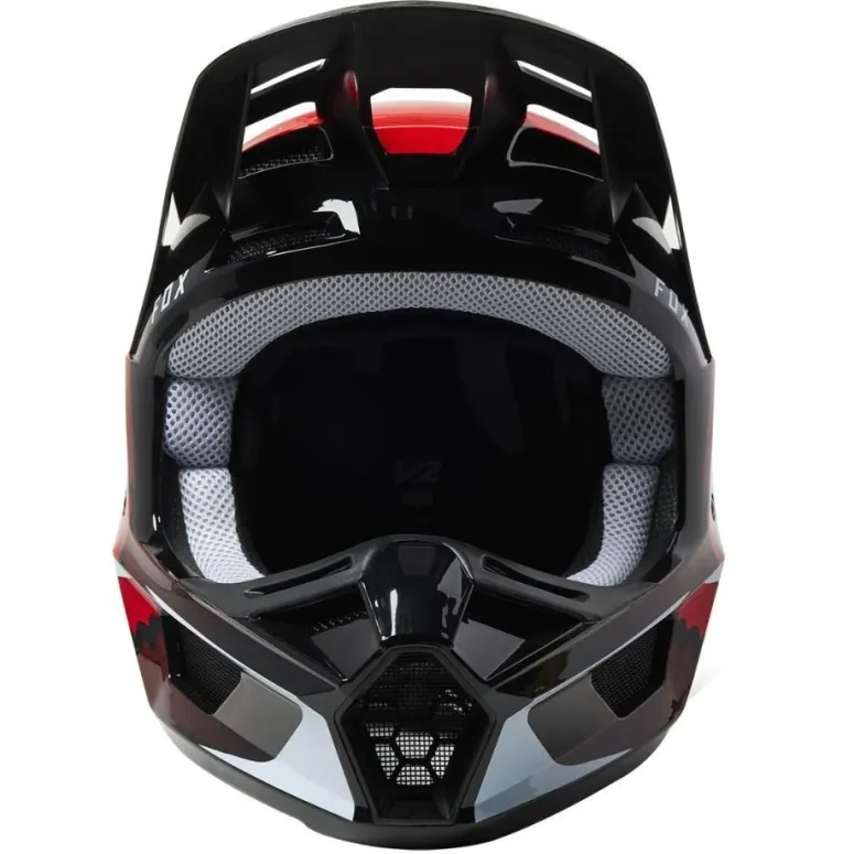 Kask Motocyklowy Fluorescencyjny Fox V2 Vizen ECE MotoCross MVRS Rozmiar S