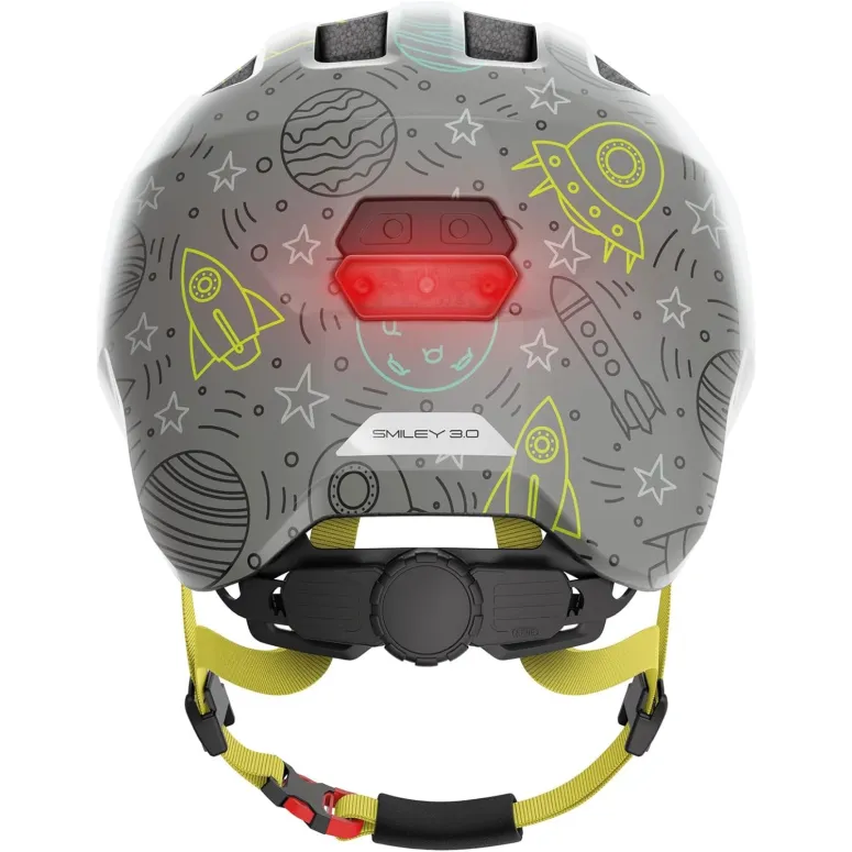 Kask Rowerowy Dziecięcy Abus Smiley 3.0 LED Zoom Ace Kids Rozmiar M 50-55cm