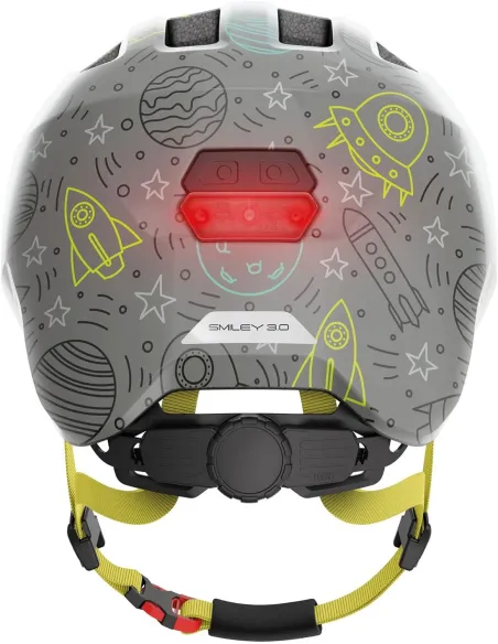 Kask Rowerowy Dziecięcy Abus Smiley 3.0 LED Zoom Ace Kids Rozmiar M 50-55cm