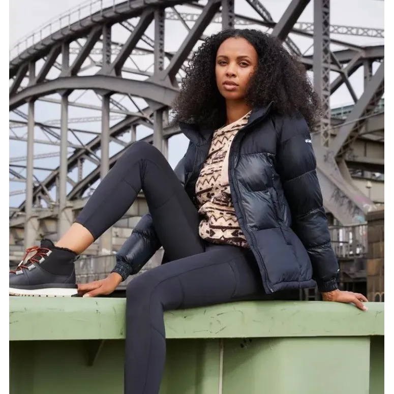 Kurtka Damska Pikowana Columbia Pike Lake II Insulated Hooded Z Kapturem M