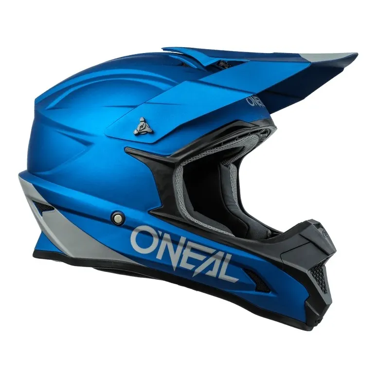 Kask Motocyklowy O’Neal 1 SRS Solid Niebieski Cross ABS Wizjer r L 59-60 cm