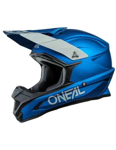 Kask Motocyklowy O’Neal 1 SRS Solid Niebieski Cross ABS Wizjer r L 59-60 cm