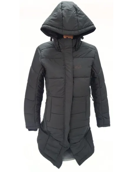 Płaszcz Zimowy Jack Wolfskin Damski Wiatroszczelny Odpinany Kaptur rozm. XS
