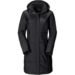 Płaszcz Zimowy Jack Wolfskin Damski Wiatroszczelny Odpinany Kaptur rozm. XS