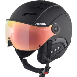 Kask Narciarski Alpina Jump 2.0 HM S1 Z Wizjerem EPS Czarny r. S 52-54 cm