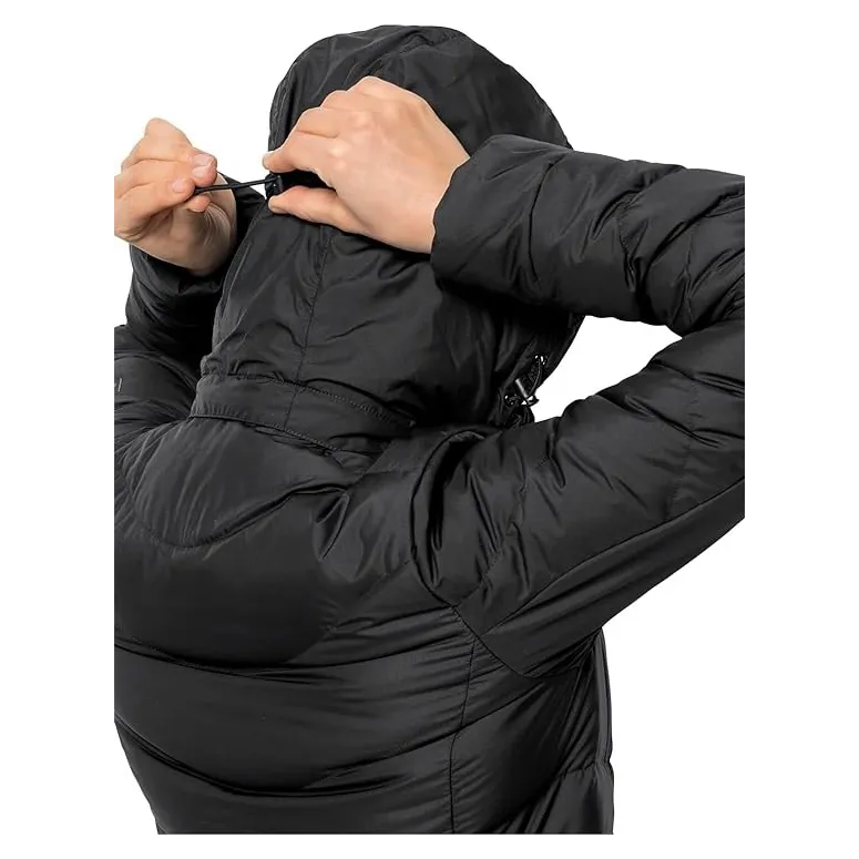 Płaszcz Damski Jack Wolfskin Selenium Coat Puchowy Z Kapturem Czarny r. M
