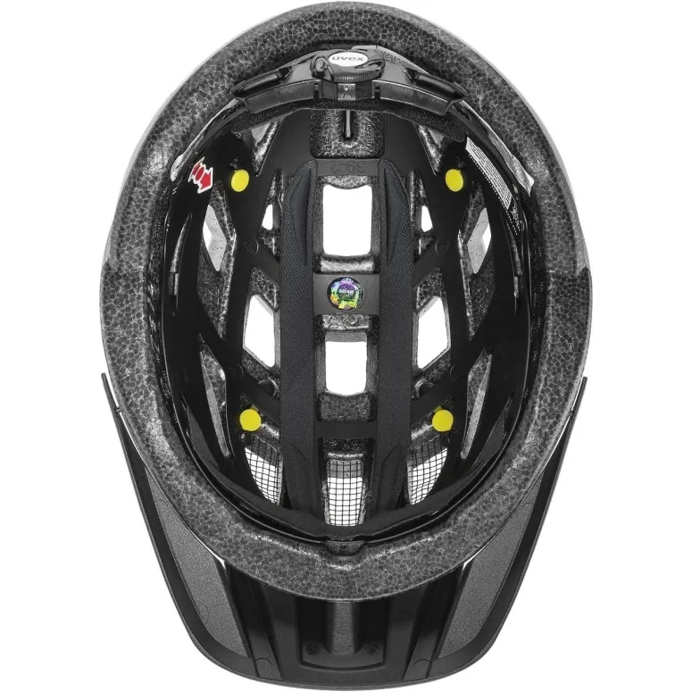 Kask Rowerowy Uvex I-vo CC MIPS Czarny Matowy Lekki Z Wentylacją 56-60 cm