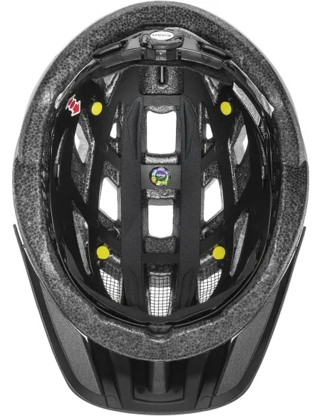 Kask Rowerowy Uvex I-vo CC MIPS Czarny Matowy Lekki Z Wentylacją 56-60 cm