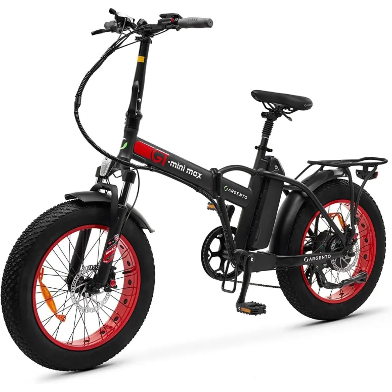 Elektryczny Rower Składany 20 Fatbike ALU Hydraulika Dźwignie Bagaż Dzwonek