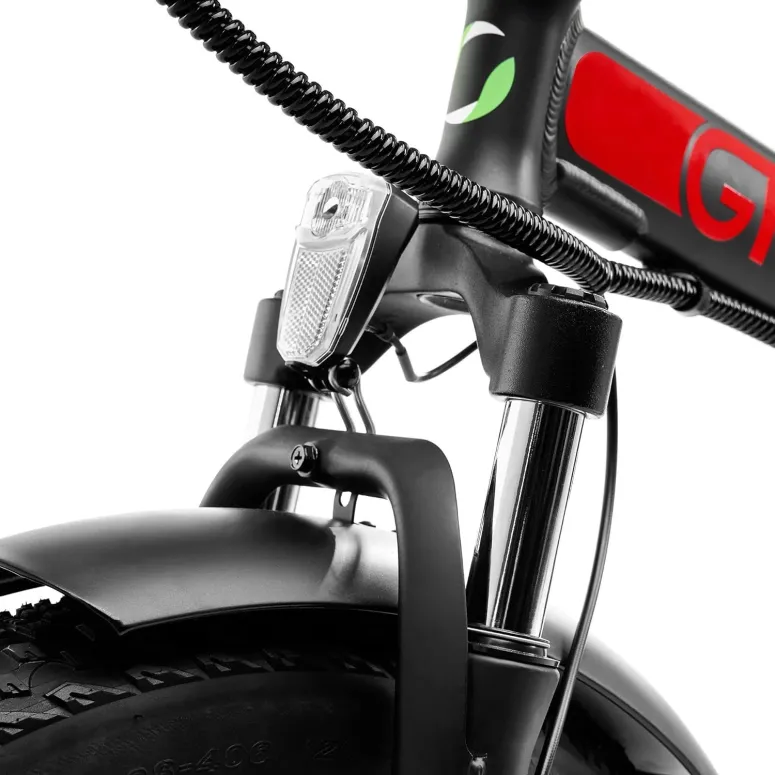 Elektryczny Rower Składany 20 Fatbike ALU Hydraulika Dźwignie Bagaż Dzwonek